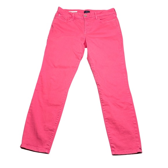 NYDJ Clarissa Ankle Jeans Size 10 Pink Lift Tuck Technology Womens Denim - Picture 1 of 13